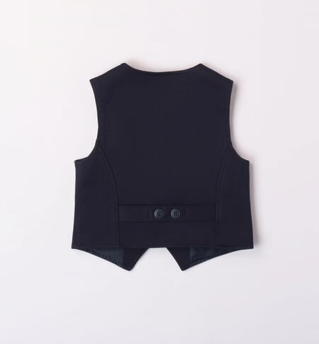 iDO elegant blue waistcoat for boys aged 9 months to 8 years NAVY-3885