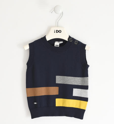 Tricot boy¿s vest from 9 months to 8 years iDO NAVY-3885