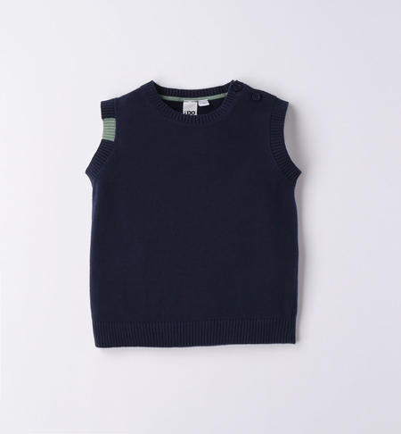 Gilet bambino in tricot da 9 mesi a 8 anni iDO NAVY-3854