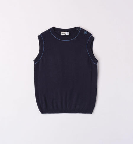 Boys' blue waistcoat BLUE