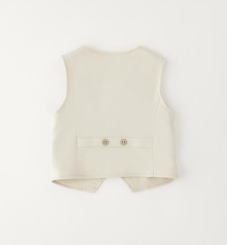 Gilet cerimonia bambino ECRU'-0432