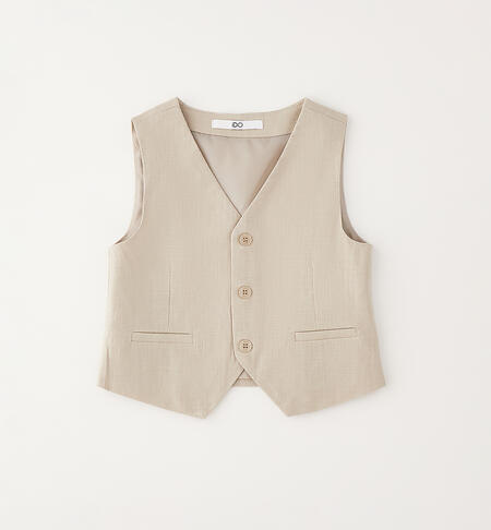 Gilet da cerimonia bambino BEIGE