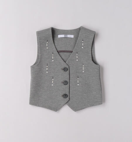 Gilet da ragazza GRIGIO