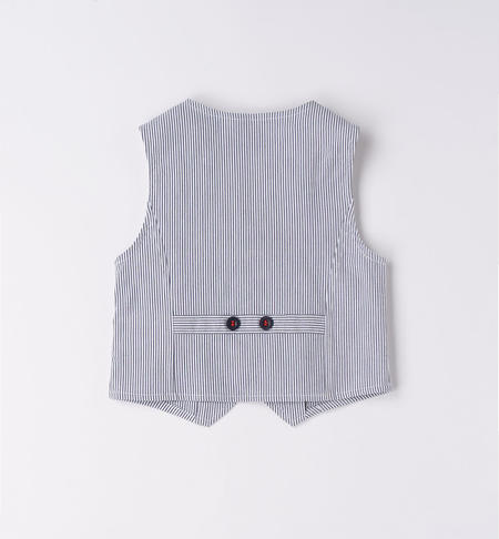 Gilet elegante bambino microriga da 9 mesi a 8 anni iDO NAVY-3854