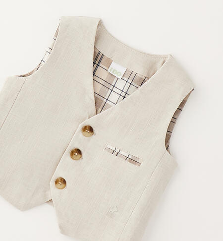 Gilet elegante per neonato BEIGE-0172