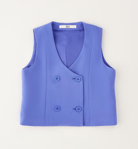 Gilet elegante ragazza BLUE-3527