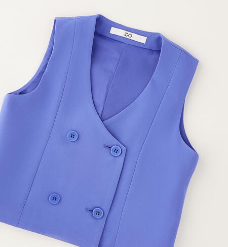 Gilet elegante ragazza BLUE-3527
