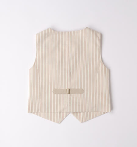 Gilet elegante ragazzo BEIGE-0436