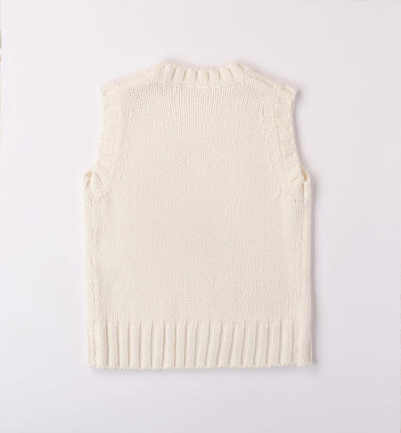 iDO knitted tank top for girls from 8 to 16 years PANNA-0112