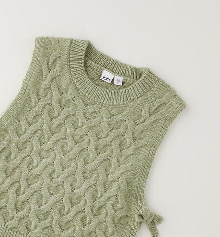 Gilet per bambina POWDER GREEN -5552