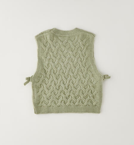 Gilet per bambina POWDER GREEN -5552