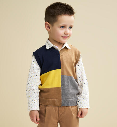 Children's waistcoat BEIGE