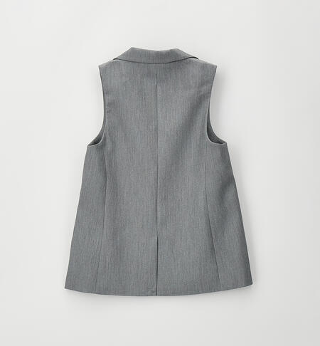 Gilet per ragazza iDO GRIGIO MELANGE-8970