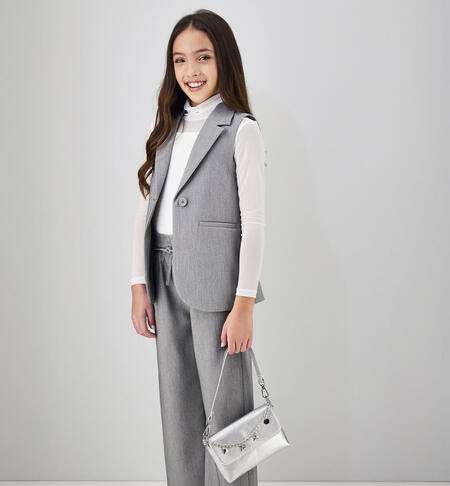 Gilet per ragazza iDO GRIGIO