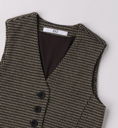 Gilet per ragazza NERO-0658