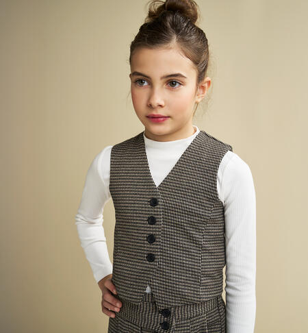 Gilet per ragazza NERO