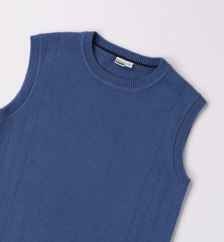iDO ribbed knit tank top for boys from 8 to 16 years AVION-3654