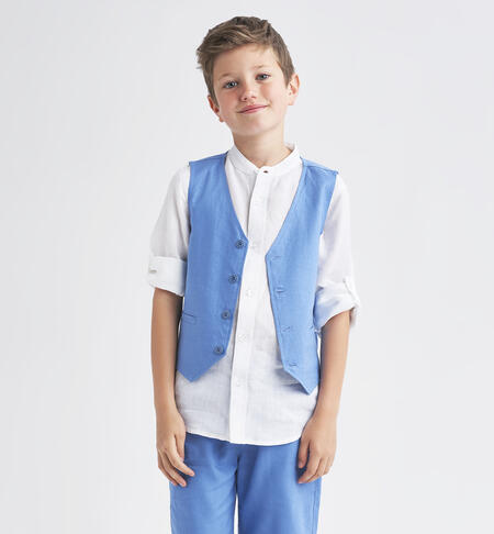 Boys' linen waistcoat AVION-3724