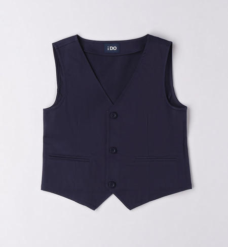 Gilet ragazzo in satin BLU