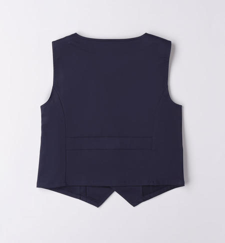 Gilet ragazzo in satin da 8 a 16 anni iDO NAVY-3854