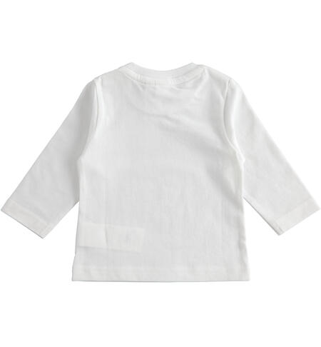 100% cotton crewneck with nice print for baby boy 0 to 18 months iDO BIANCO-BLU-8020