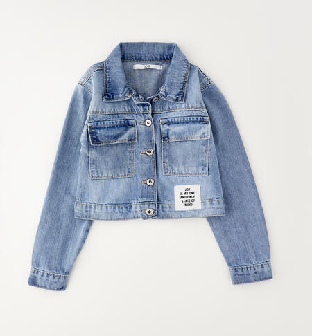 100% cotton girls' jacket BLUE