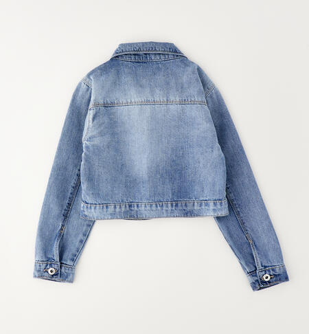 Giubbotto 100% cotone ragazza LAVATO CHIARISSIMO-7300