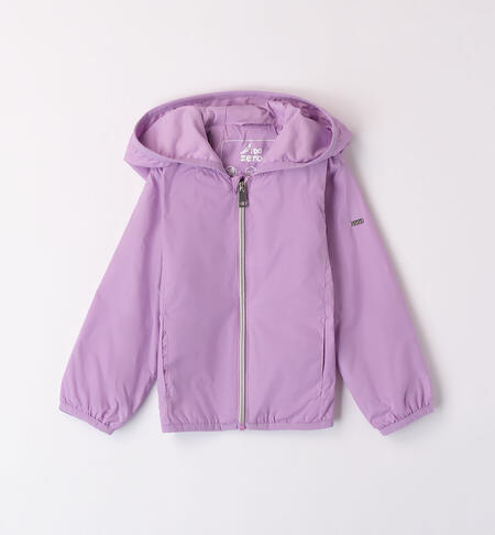 Girls' windproof jacket VIOLET