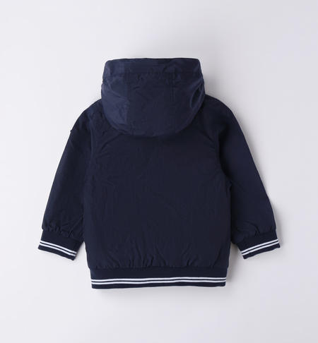Giubbotto antivento bambino con cappuccio da 9 mesi a 8 anni iDO NAVY-3854