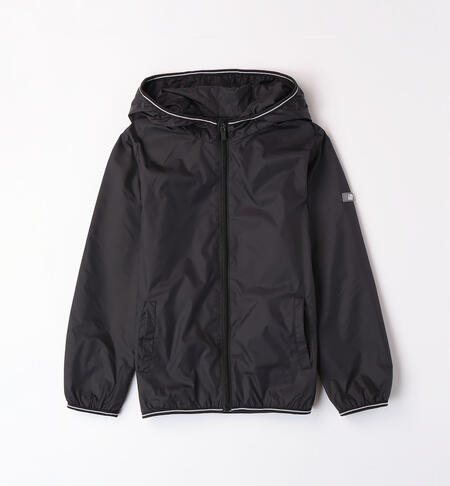 Boys' windproof jacket BLACK
