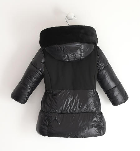 Jacket with hood for girls from 9 months to 8 years iDO NERO-0658