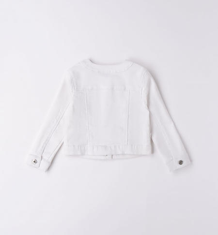 iDO jacket with rhinestones for girls from 9 months to 8 years BIANCO-0113