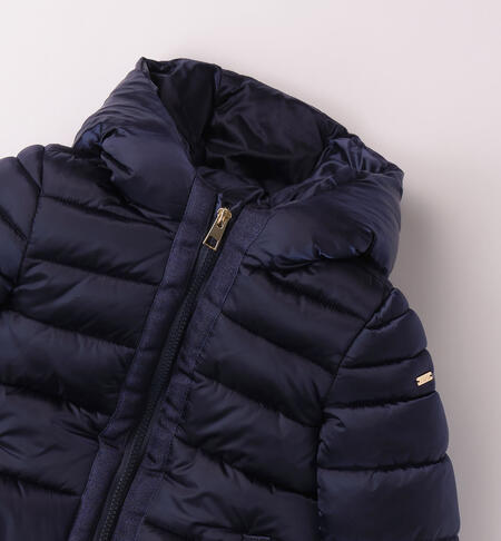 iDO girls' winter jacket with hood aged 9 months to 8 years NAVY-3854
