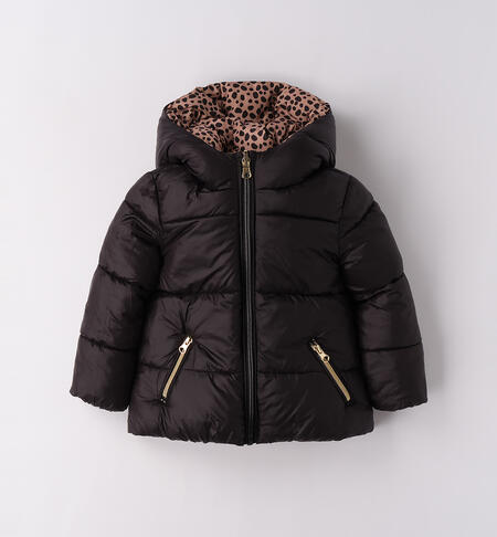 Giubbotto bambina reversibile BEIGE-NERO-6BUA