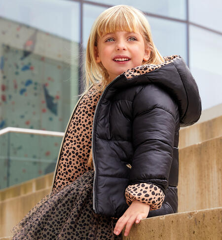 Giubbotto bambina reversibile NERO
