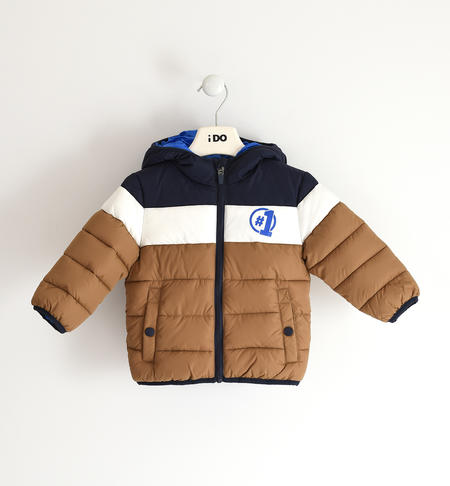 Winter jacket for boys from 9 months to 8 years iDO DARK BEIGE-0818