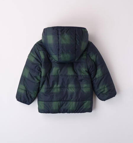 iDO blue and green jacket for boys aged 9 months to 8 years VERDE-NAVY-6K24