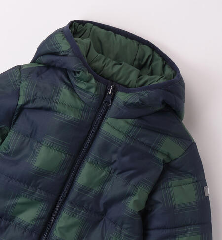 iDO blue and green jacket for boys aged 9 months to 8 years VERDE-NAVY-6K24