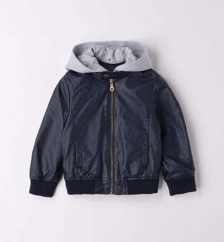 Boy's biker jacket BLUE