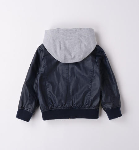 iDO biker jacket for boys from 9 months to 8 years NAVY-3854