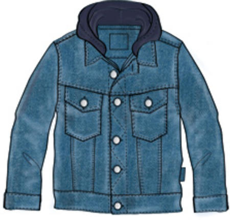 Giubbotto denim bambino da 9 mesi a 8 anni iDO STONE BLEACH-7350