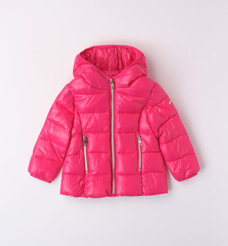 iDO down jacket for girls from 9 months to 8 years FUXIA-2355
