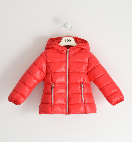 Padded nylon jacket for girls from 9 months to 8 years iDO CORALLO-2153