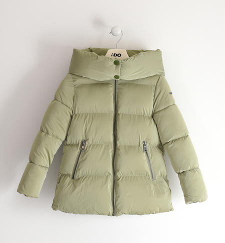 Girl's padded jacket from 8 to 16 years old iDO TEA GREEN-5521