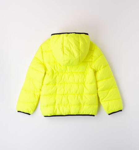 iDO padded jacket for boys from 8 to 16 years GIALLO FLUO-1499