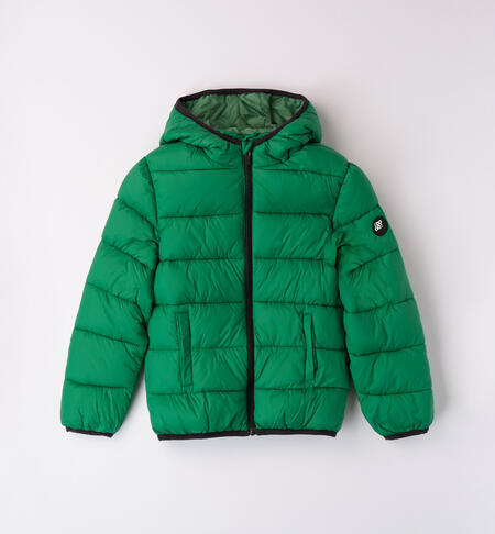 iDO padded jacket for boys from 8 to 16 years VERDE-5156