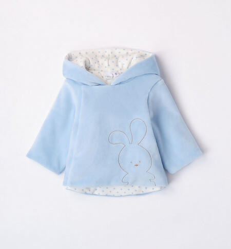 iDO chenille jacket for babies from 1 to 24 months AZZURRO-3872