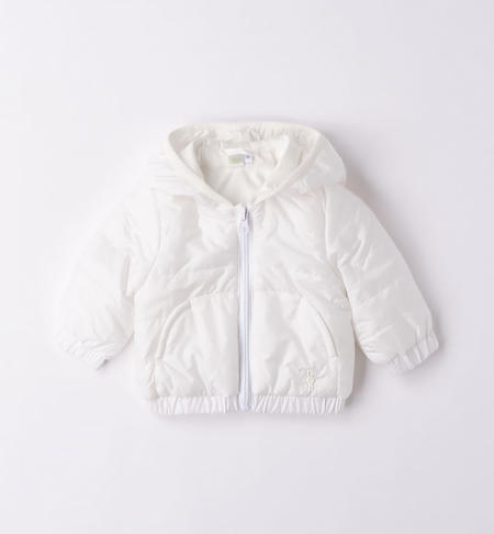 Giubbotto in nylon per neonati BIANCO