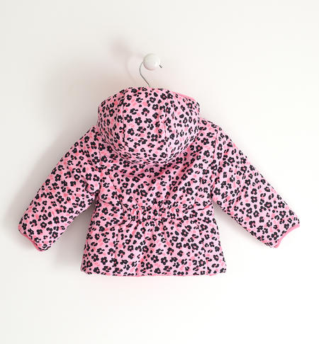 Baby girls winter jacket from 9 months to 8 years iDO ROSA-NERO-6UF1