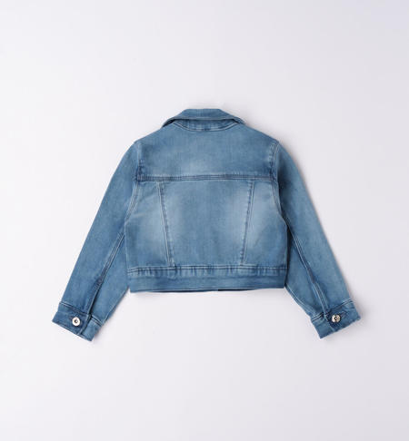 Giubbotto jeans bambina da 9 mesi a 8 anni iDO STONE BLEACH-7350